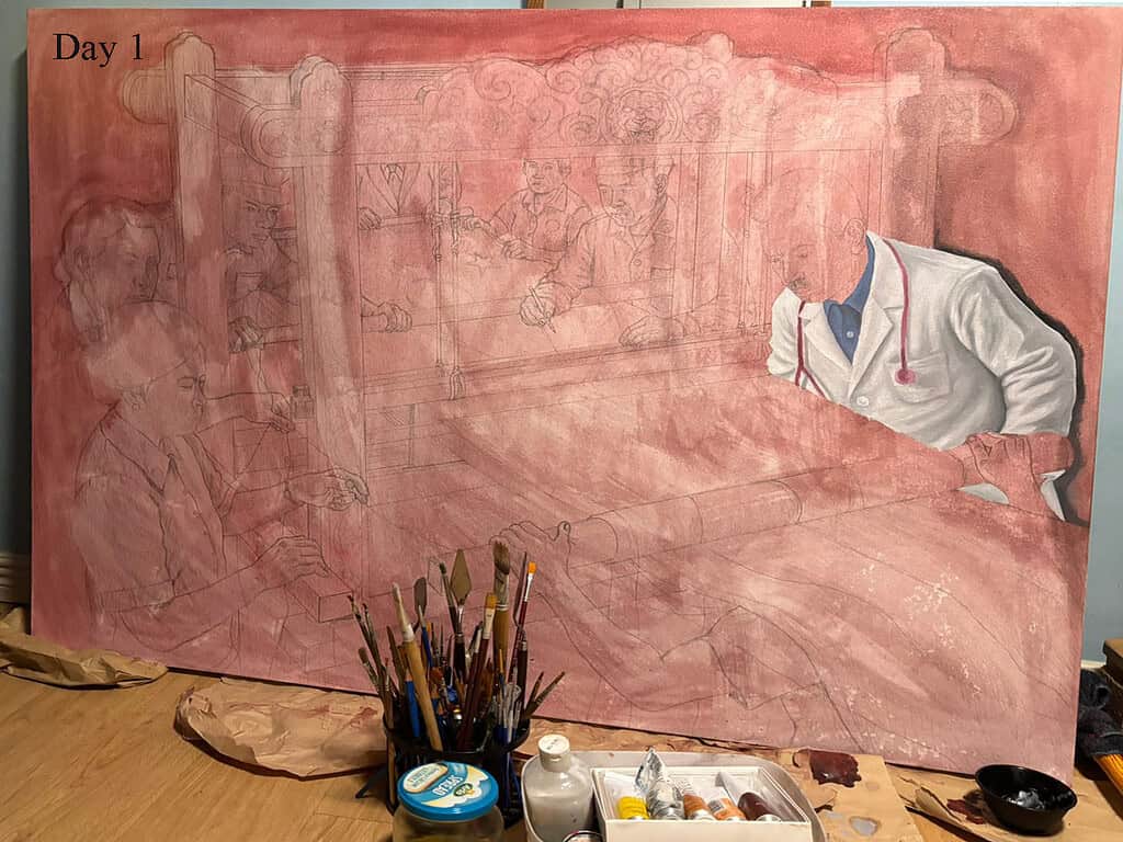 Day 1 of Painting 2